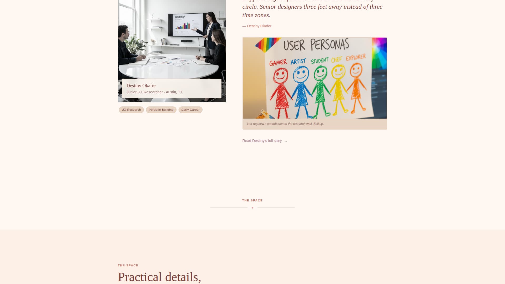 UX Designers Community Specialist Blog Website Template
