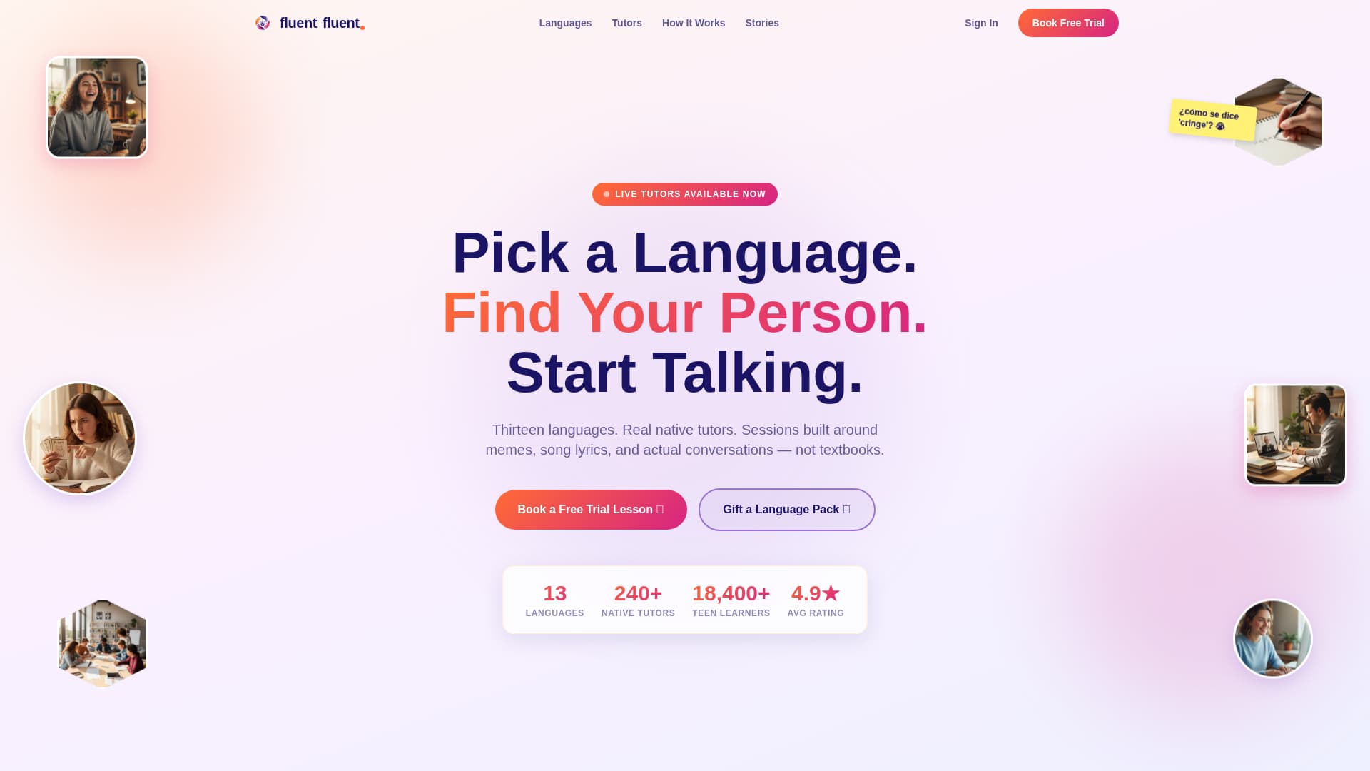 Teen (13-18) Products & Booking Website Template
