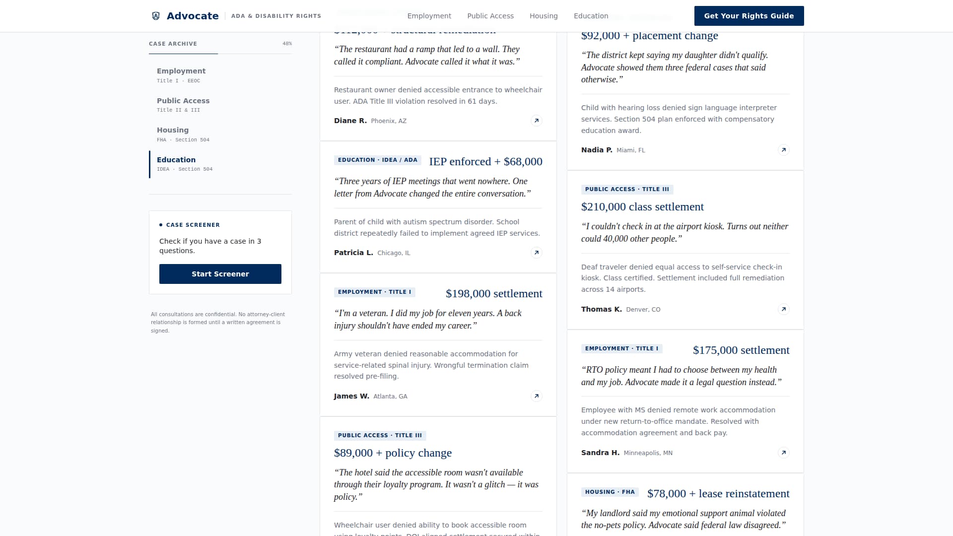Employment & Labor Law Reviews Website Template