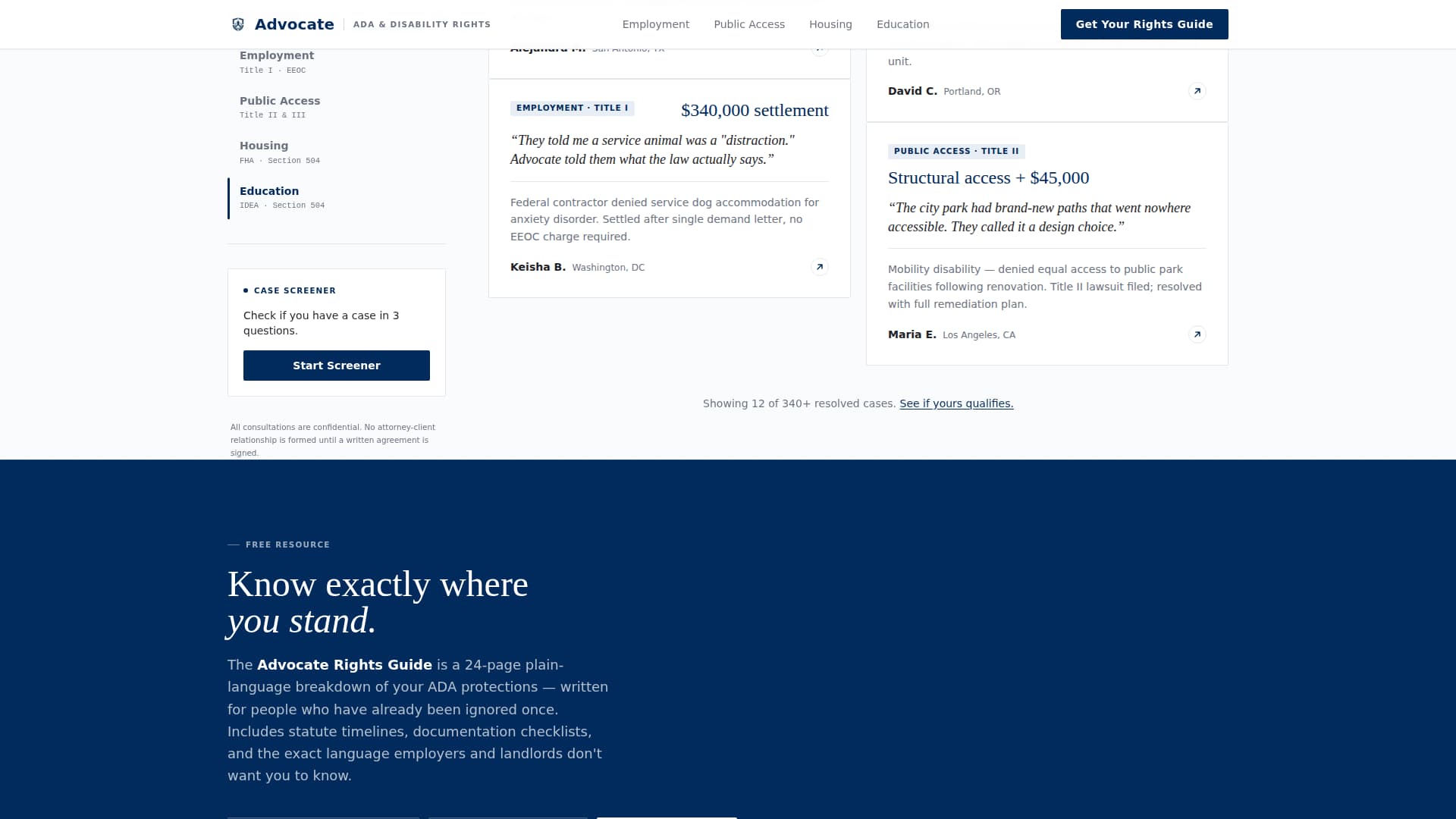 Employment & Labor Law Reviews Website Template