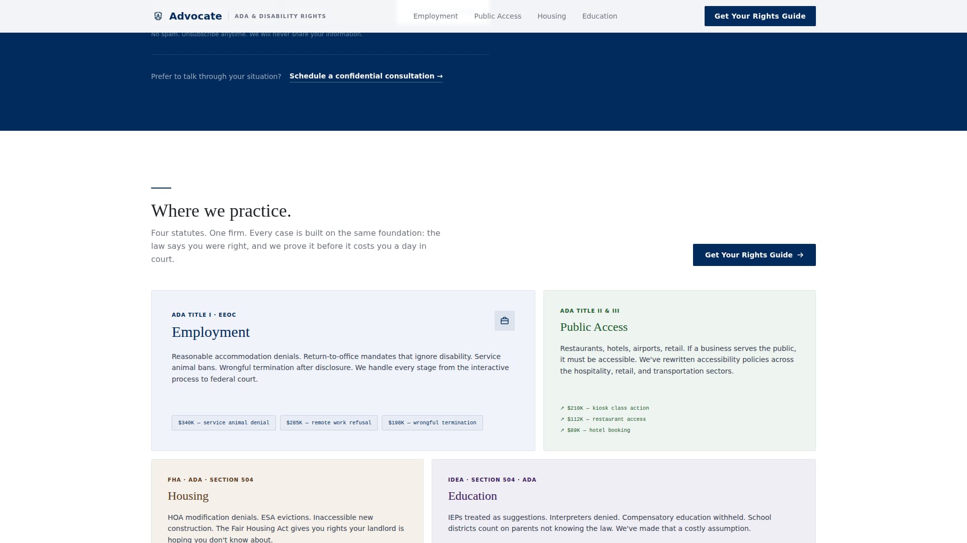 Employment & Labor Law Reviews Website Template