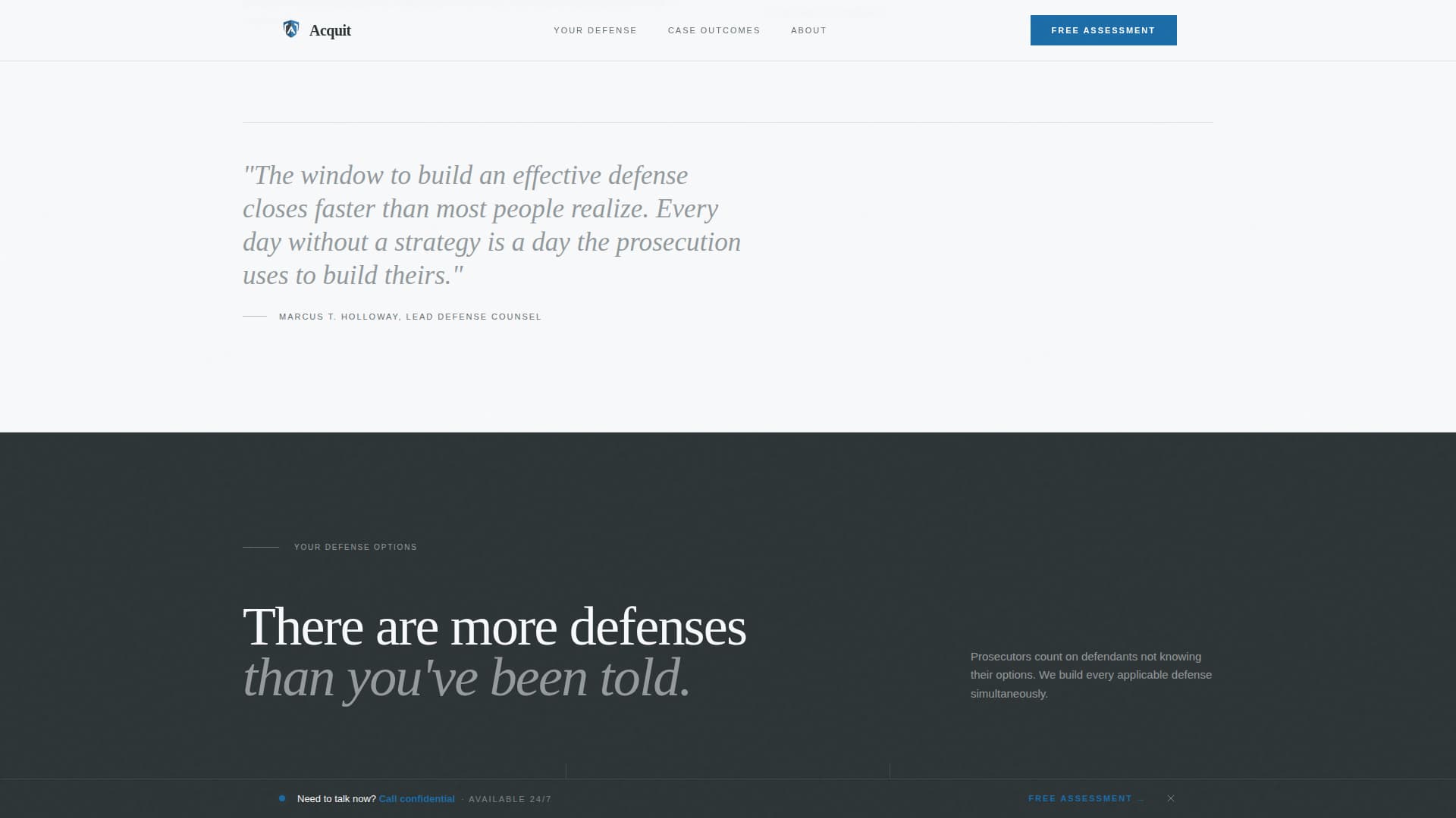 Criminal Defense Blog Website Template