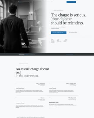 Criminal Defense Blog Website Template