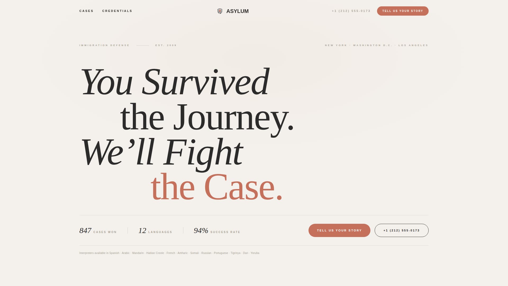 Immigration Law Blog Website Template