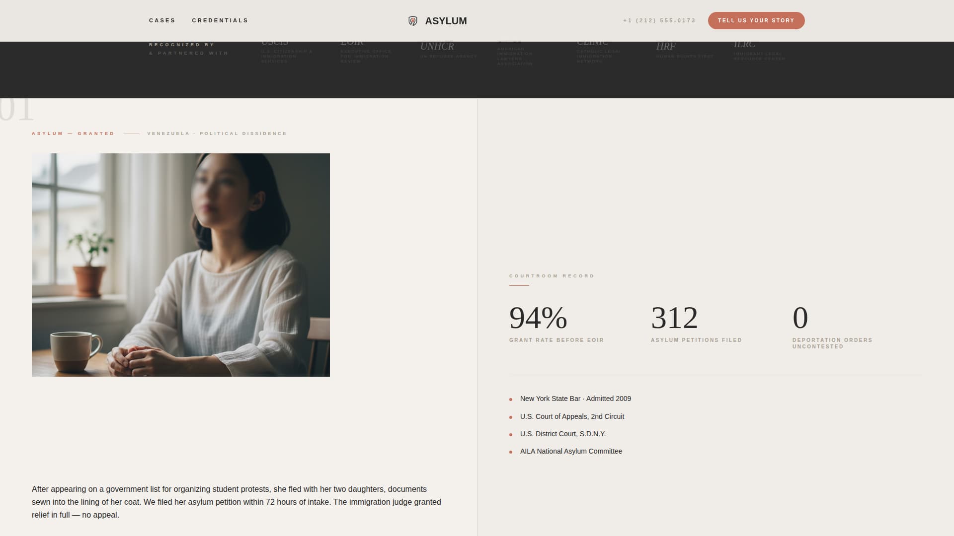 Immigration Law Blog Website Template
