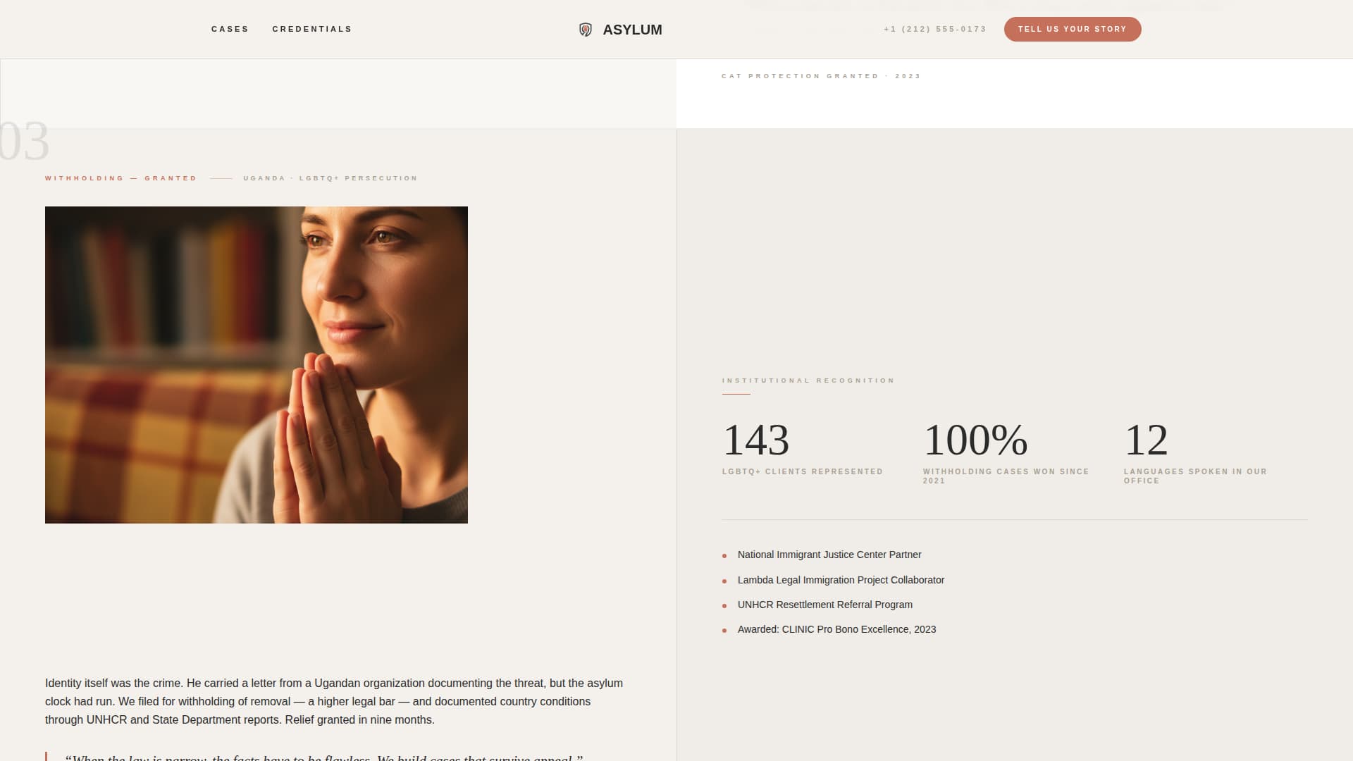 Immigration Law Blog Website Template