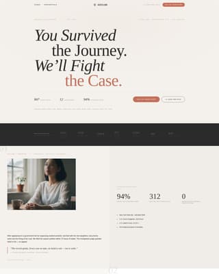 Immigration Law Blog Website Template