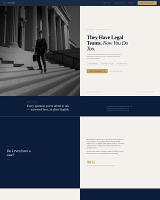 Personal Injury & Litigation FAQ Website Template