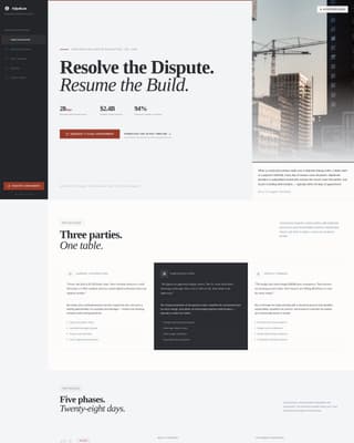 Mediation & Alternative Dispute Specialist Professional Website Template