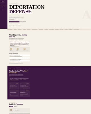 Immigration Law Booking Website Template