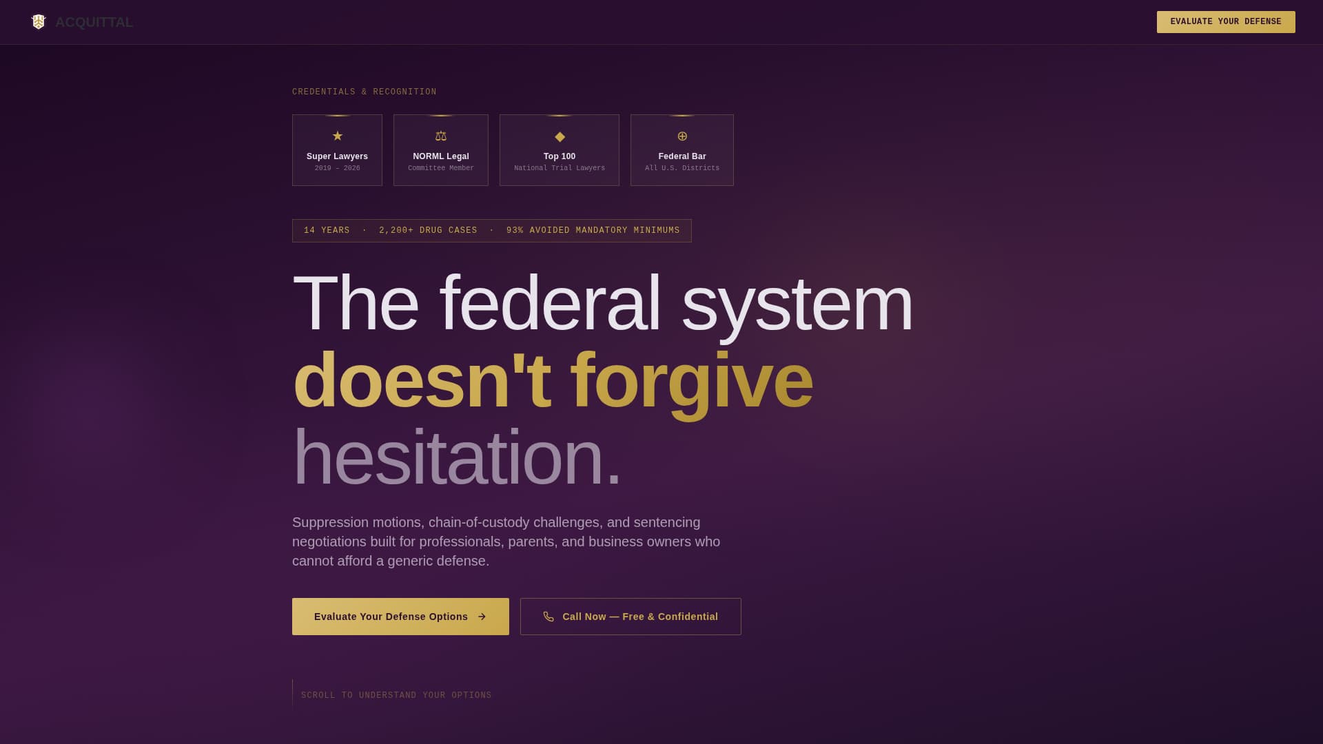 Criminal Defense Professional Website Template