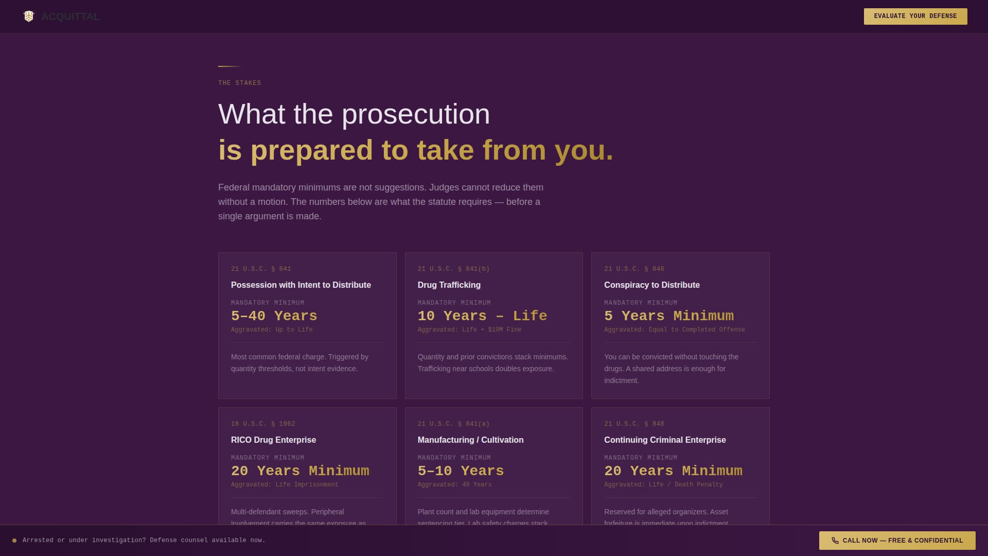 Criminal Defense Professional Website Template