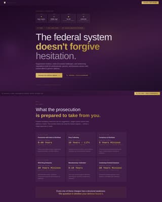 Criminal Defense Professional Website Template