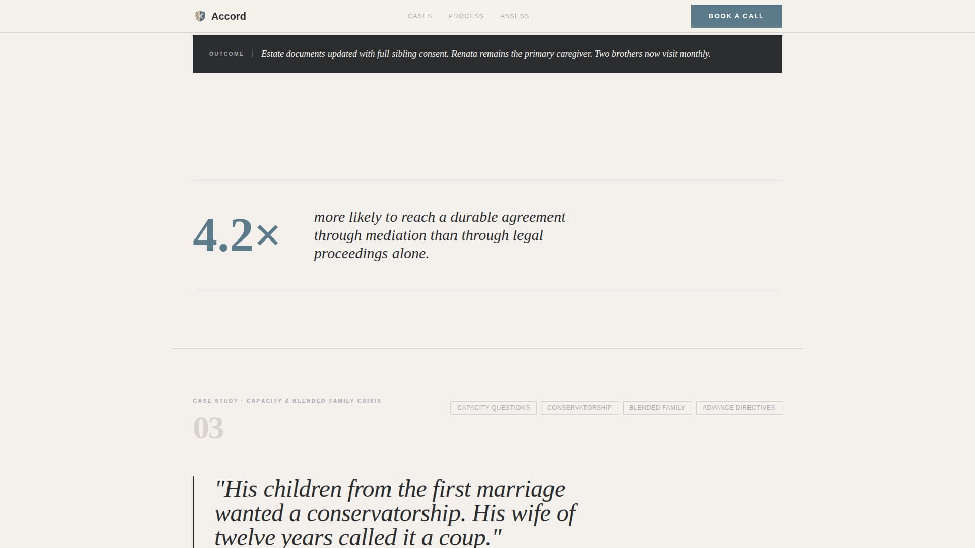 Mediation & Alternative Dispute Portfolio Website Template
