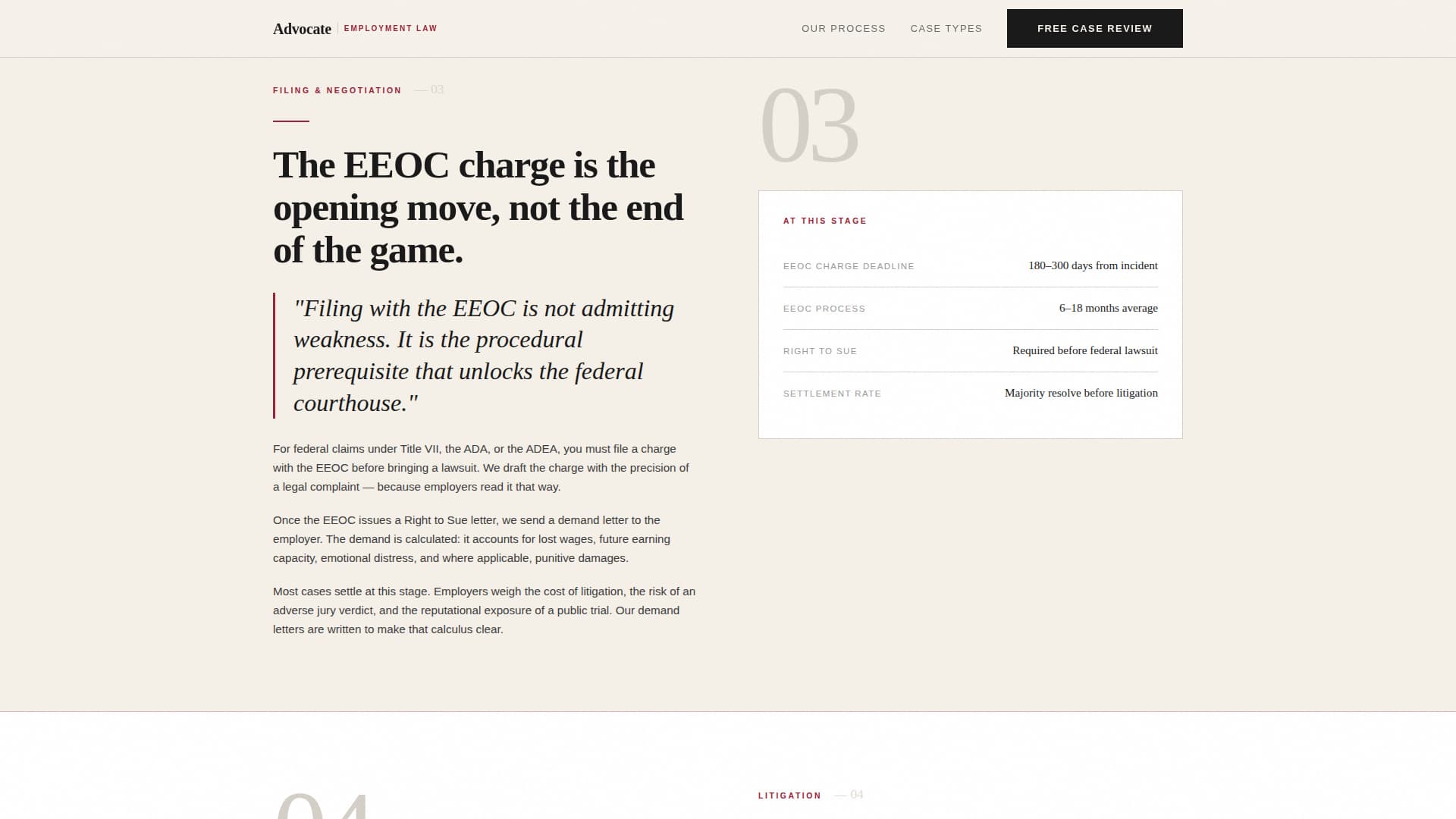 Employment & Labor Law Booking Website Template