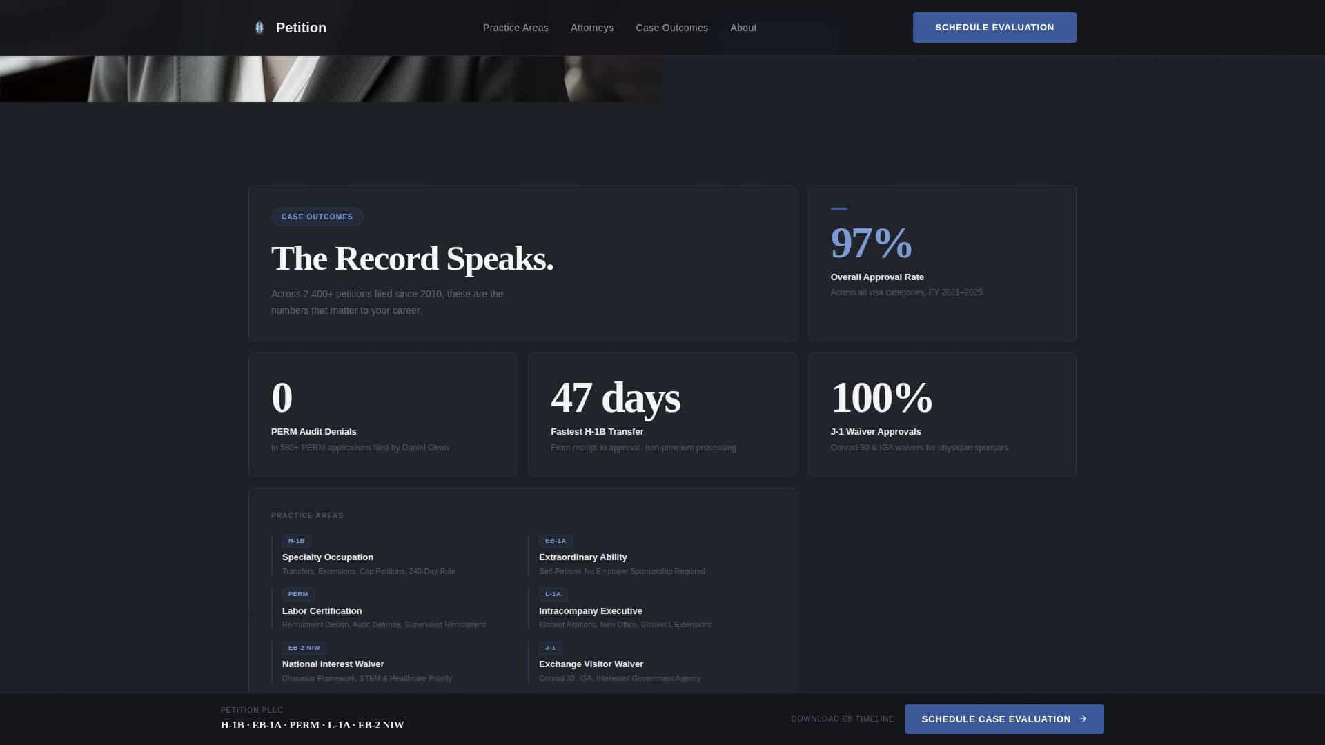 Immigration Law Booking Website Template