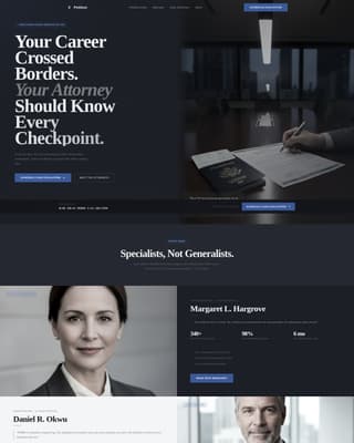 Immigration Law Booking Website Template