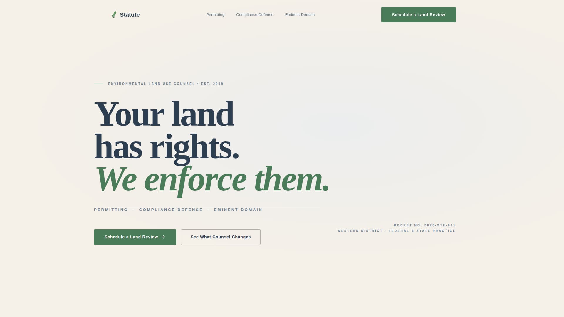 Real Estate & Property Law Specialist Booking Website Template