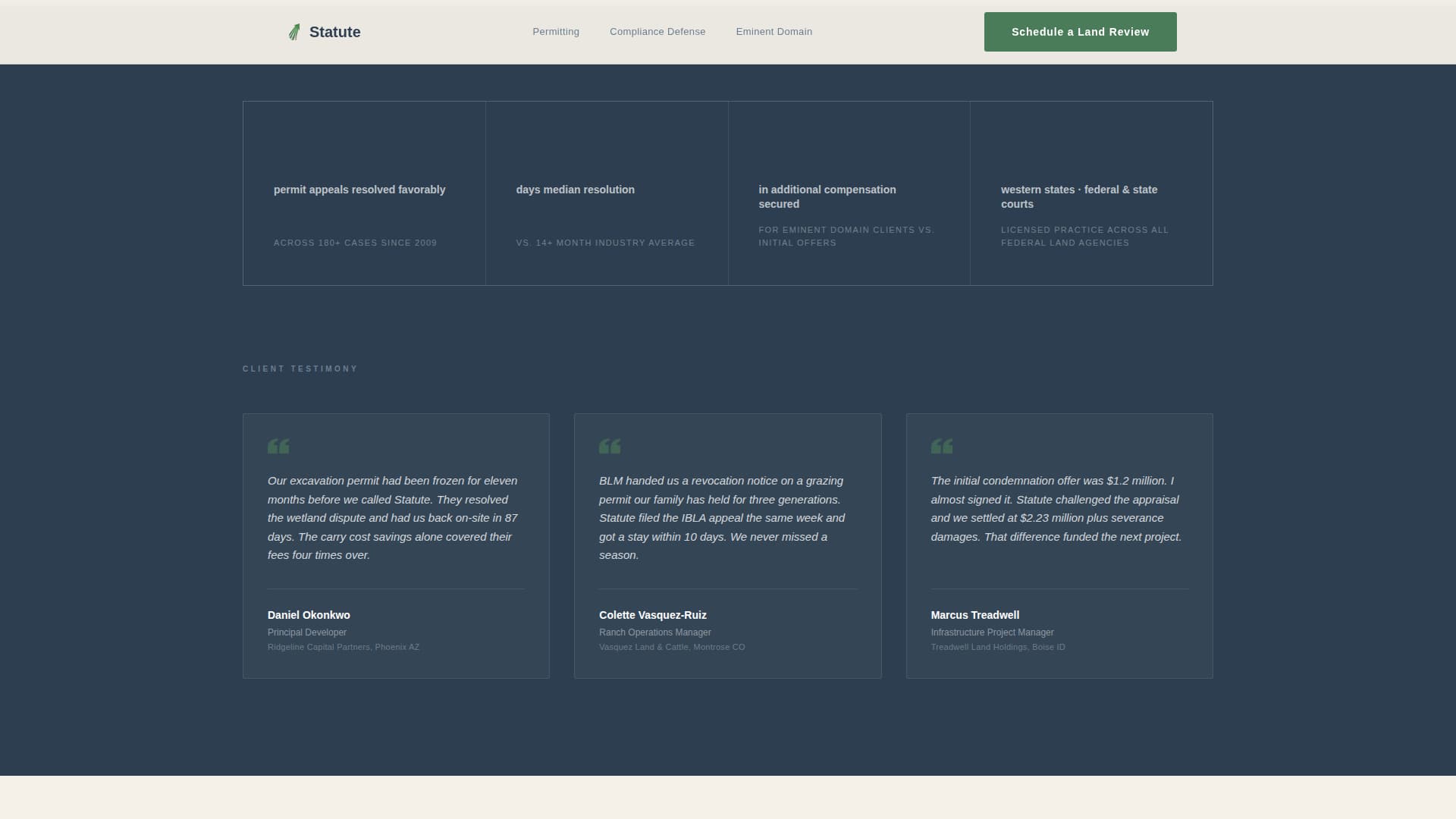 Real Estate & Property Law Specialist Booking Website Template