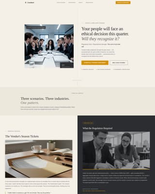 LegalTech & Compliance Software Booking Website Template