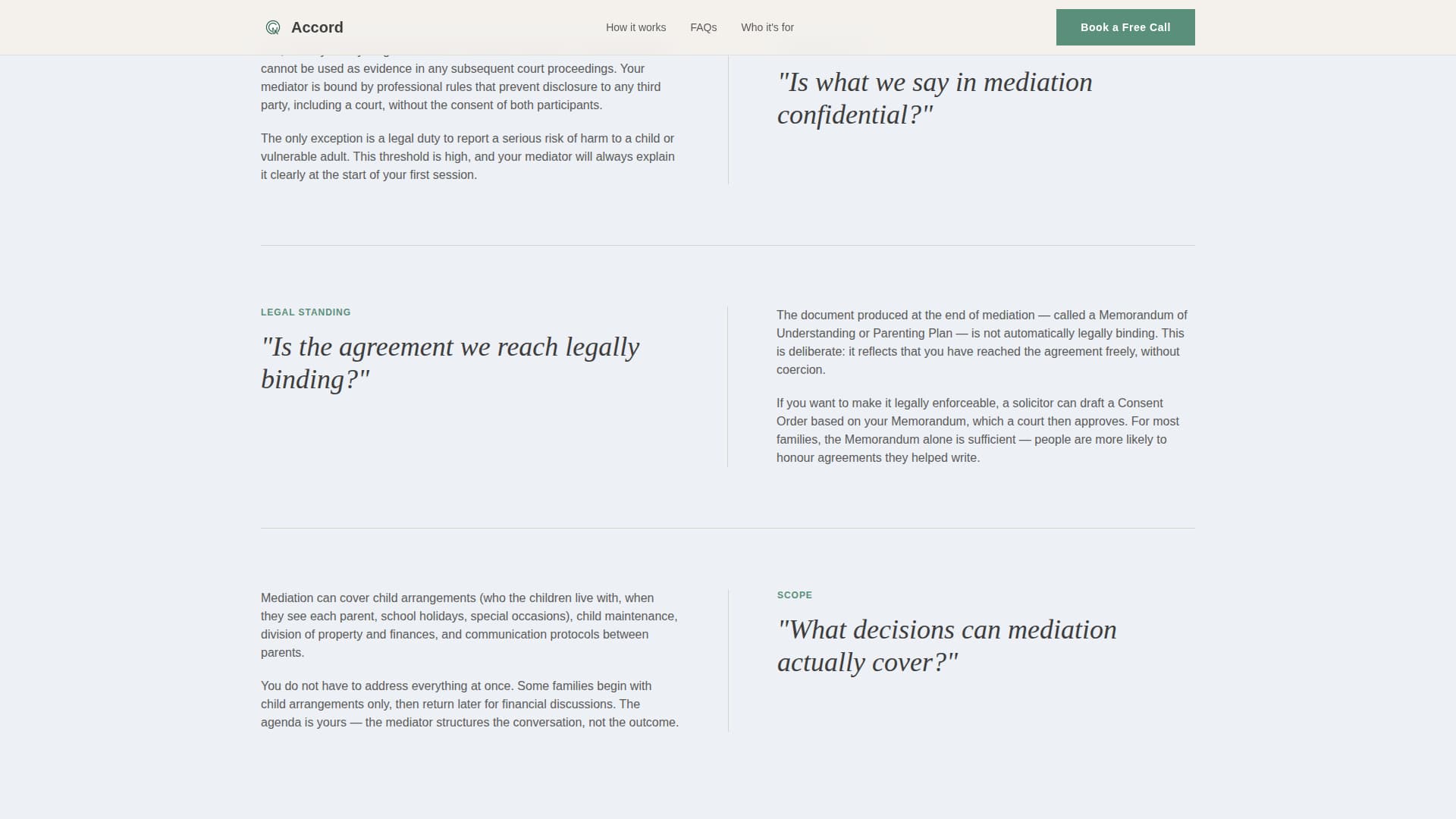 Family & Domestic Law Booking Website Template