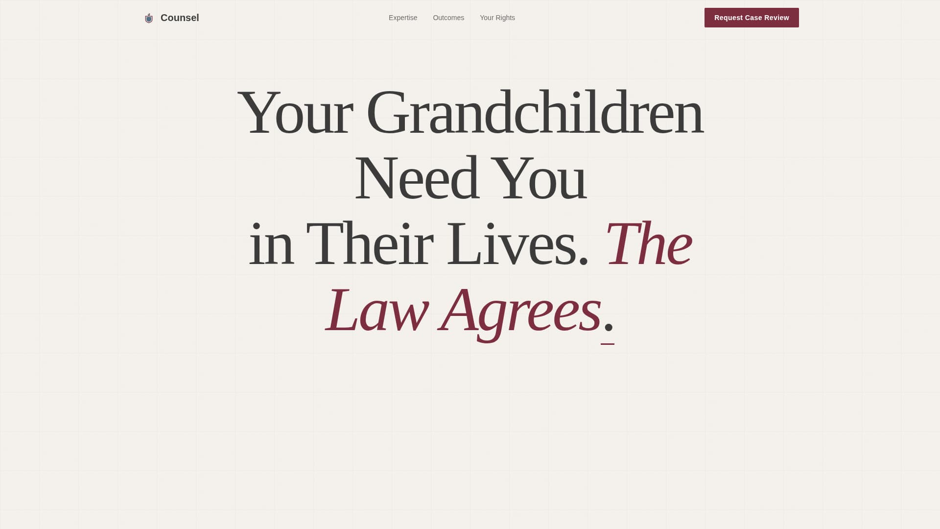 Family & Domestic Law Specialist Booking Website Template
