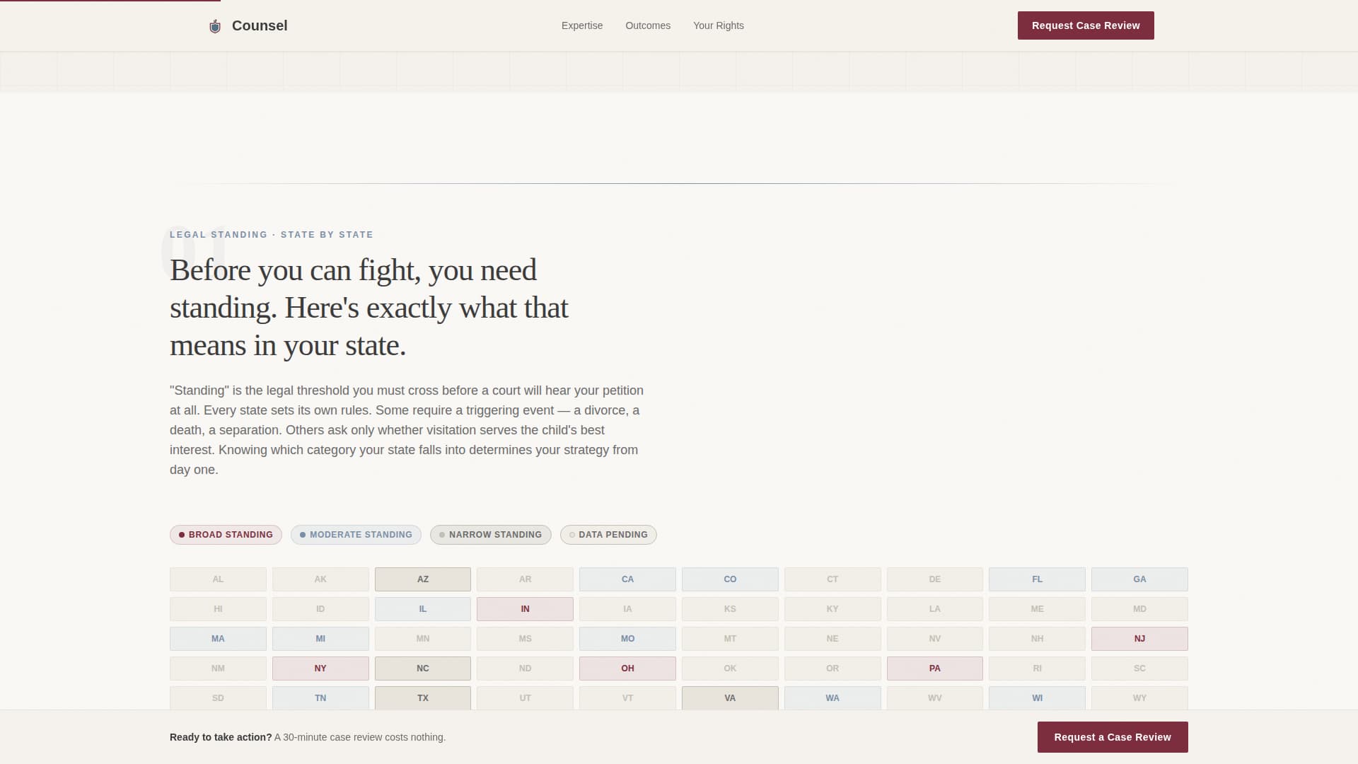 Family & Domestic Law Specialist Booking Website Template