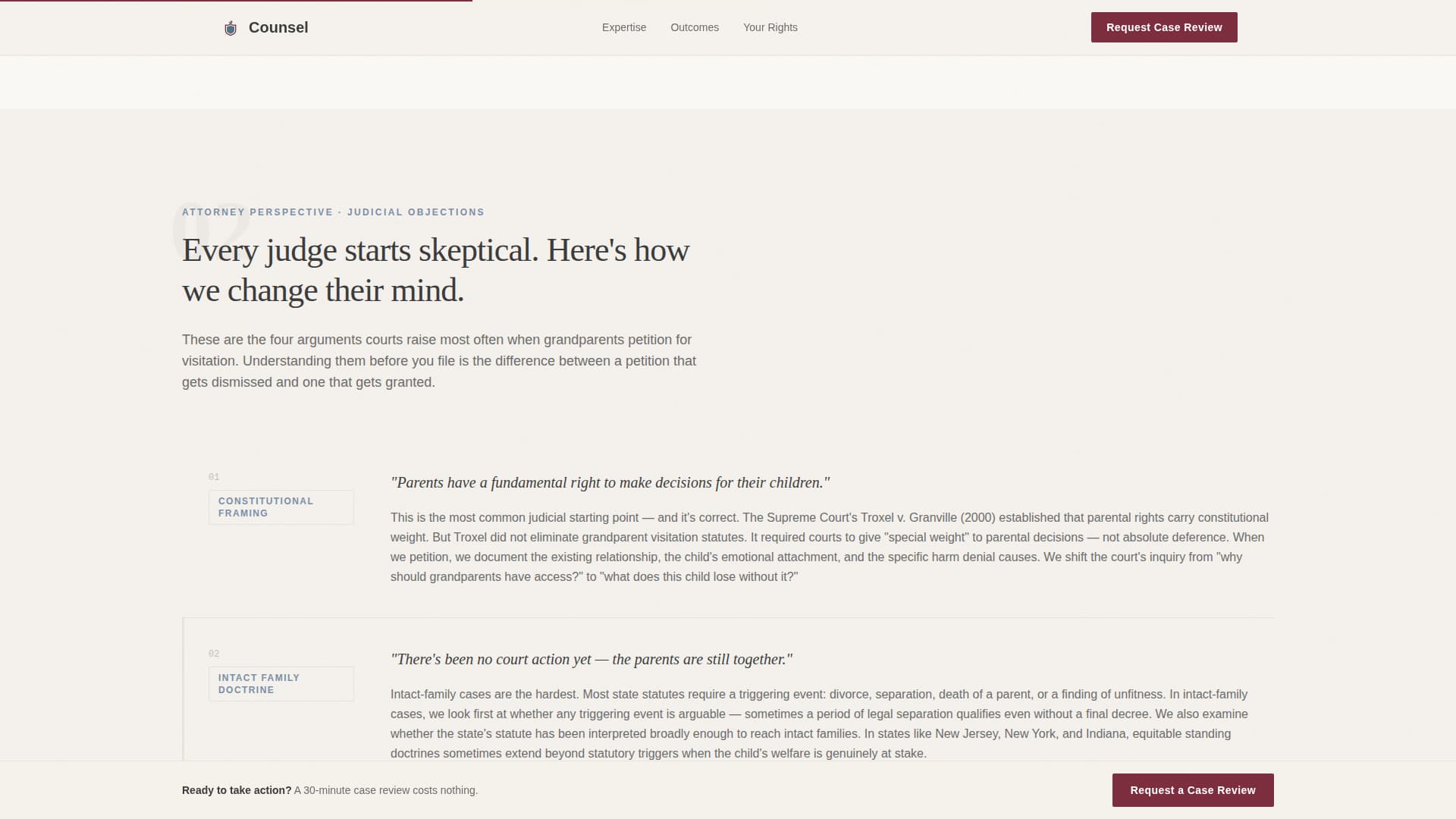 Family & Domestic Law Specialist Booking Website Template