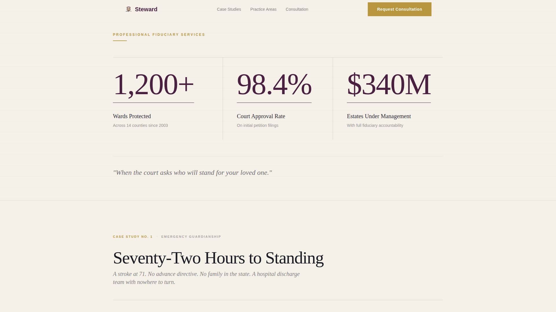 Family & Domestic Law Portfolio Website Template