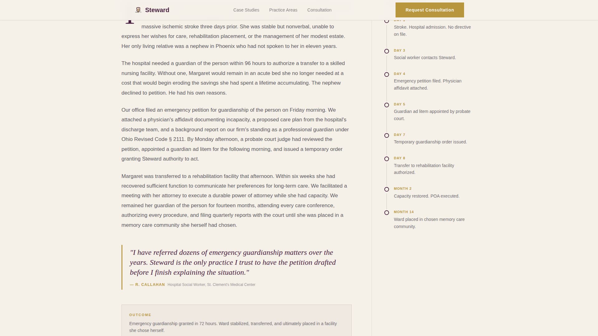 Family & Domestic Law Portfolio Website Template