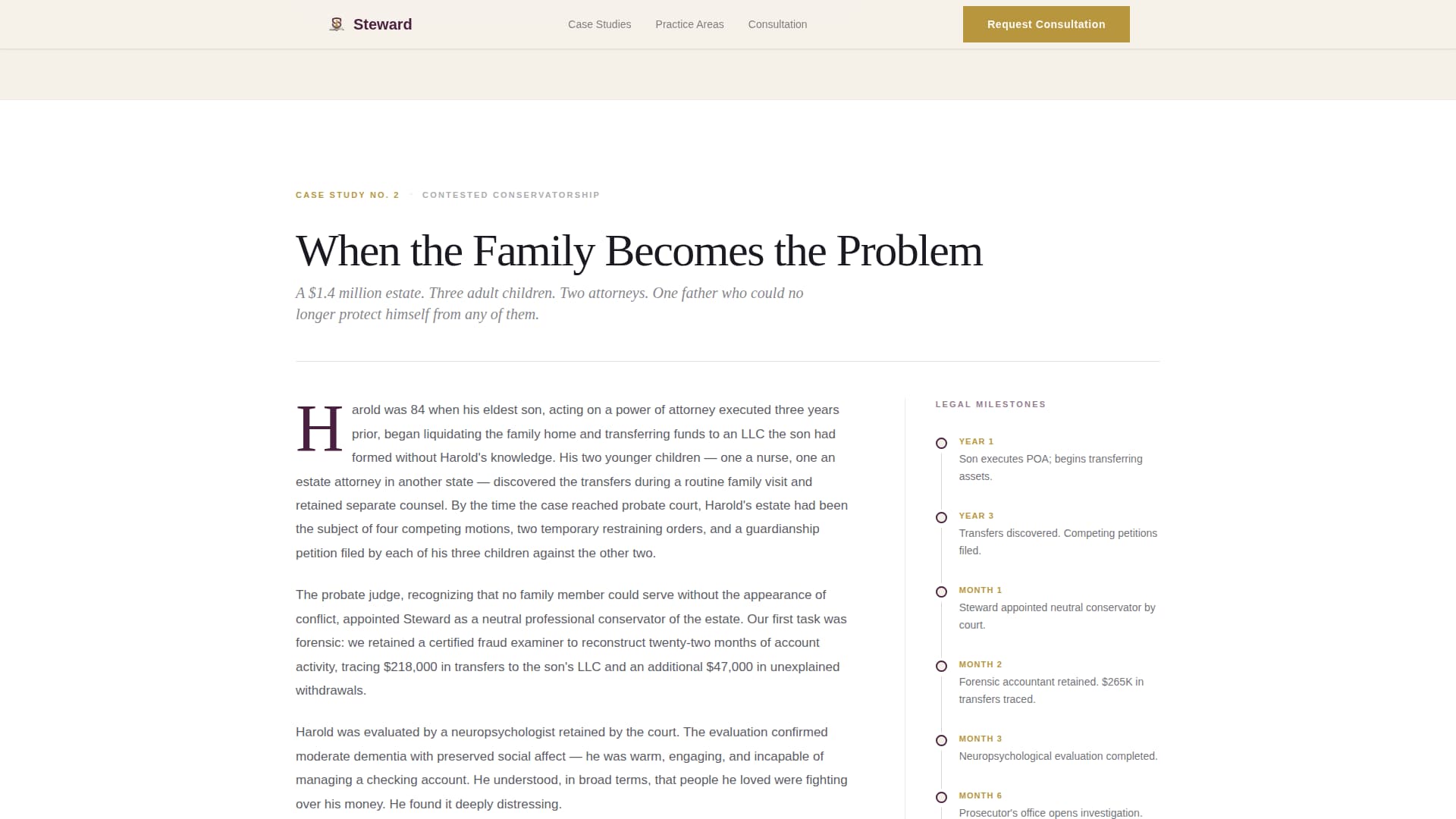 Family & Domestic Law Portfolio Website Template
