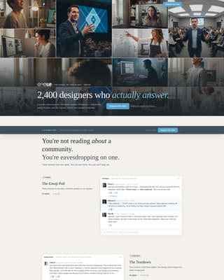UX Designers Community Advanced Blog Website Template