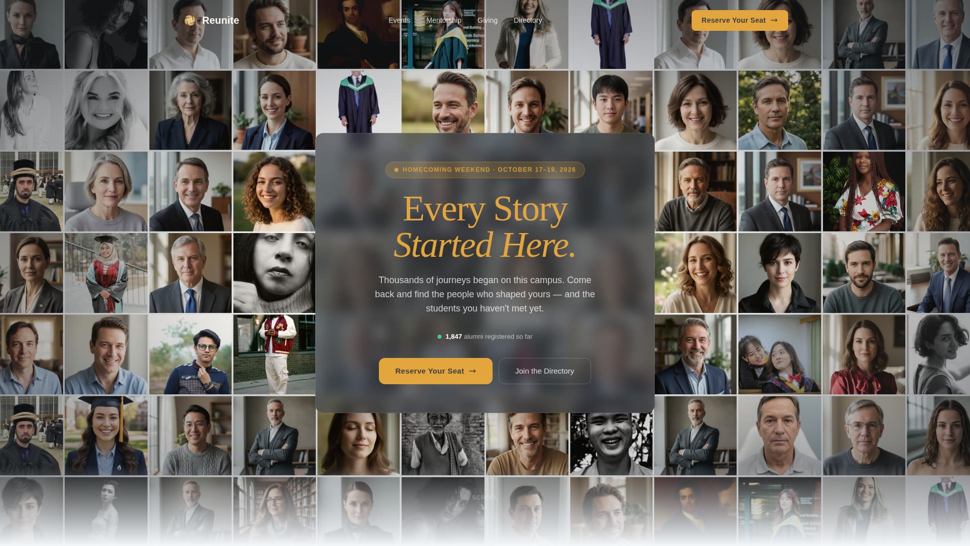 Alumni & Membership Association Blog Website Template