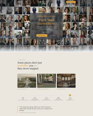 Alumni & Membership Association Blog Website Template