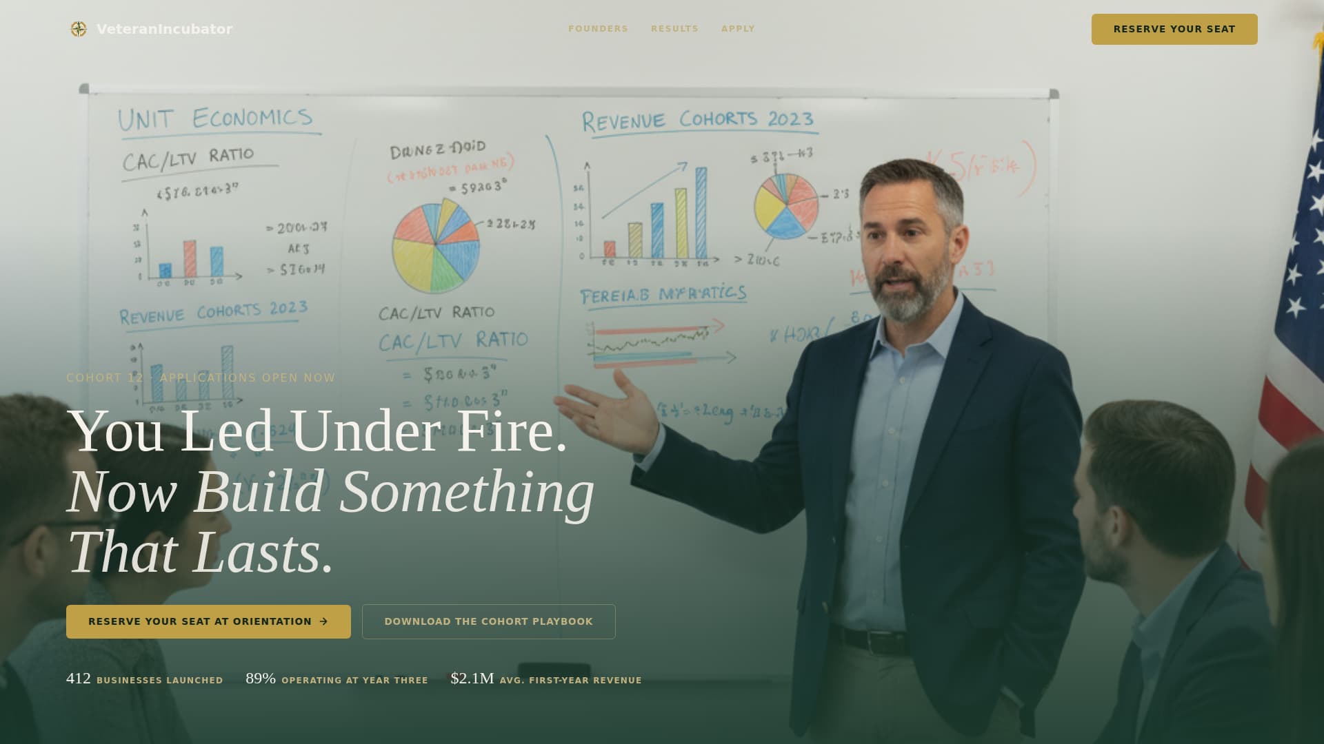 Veteran & Military Support Specialist Professional Website Template