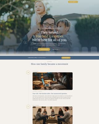 Veteran & Military Support Blog Website Template