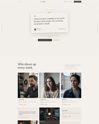Videographers & Filmmakers Community Specialist Reviews Website Template