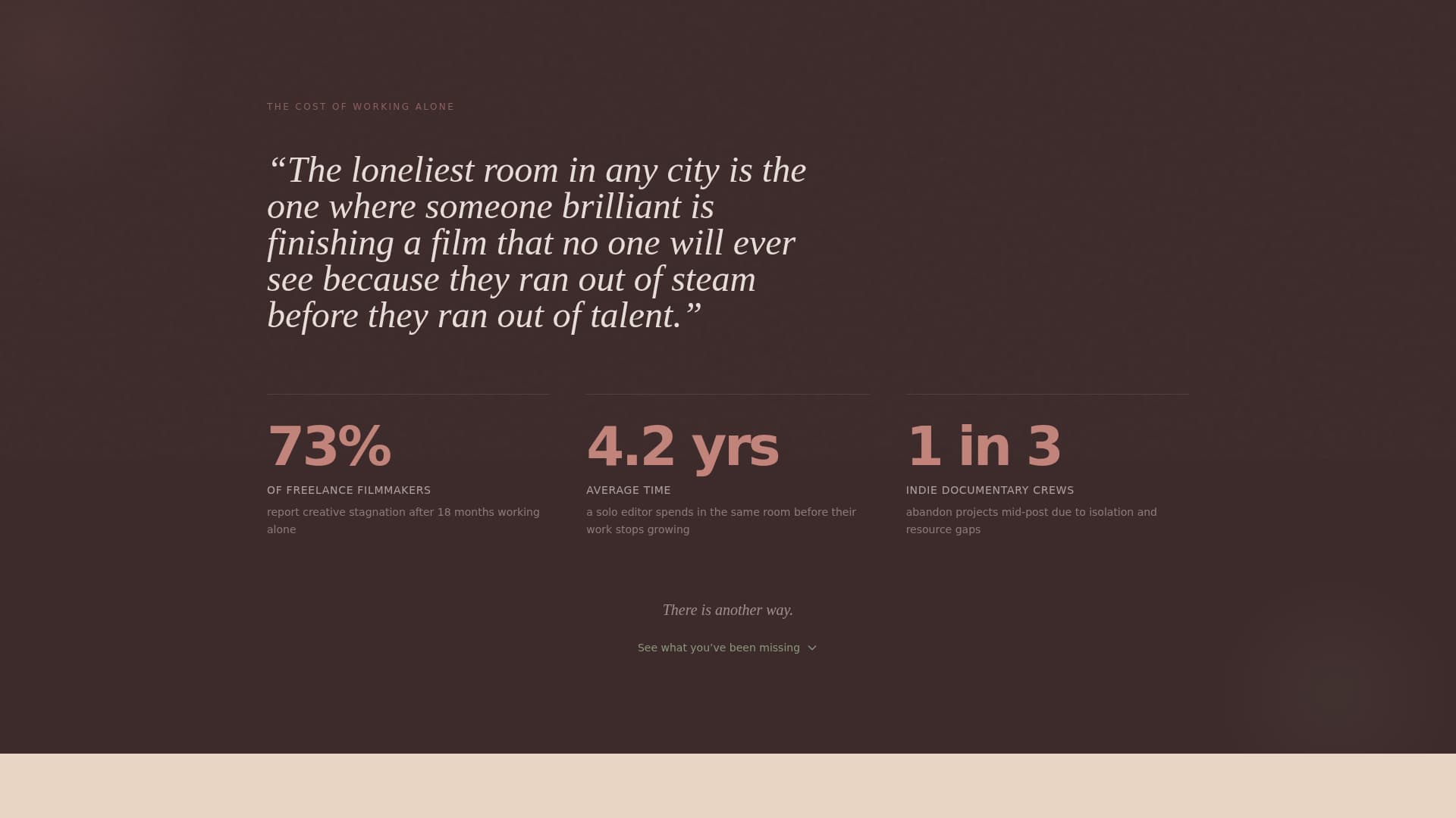 Dailies - Cinematic Filmmaker Landing Page Template