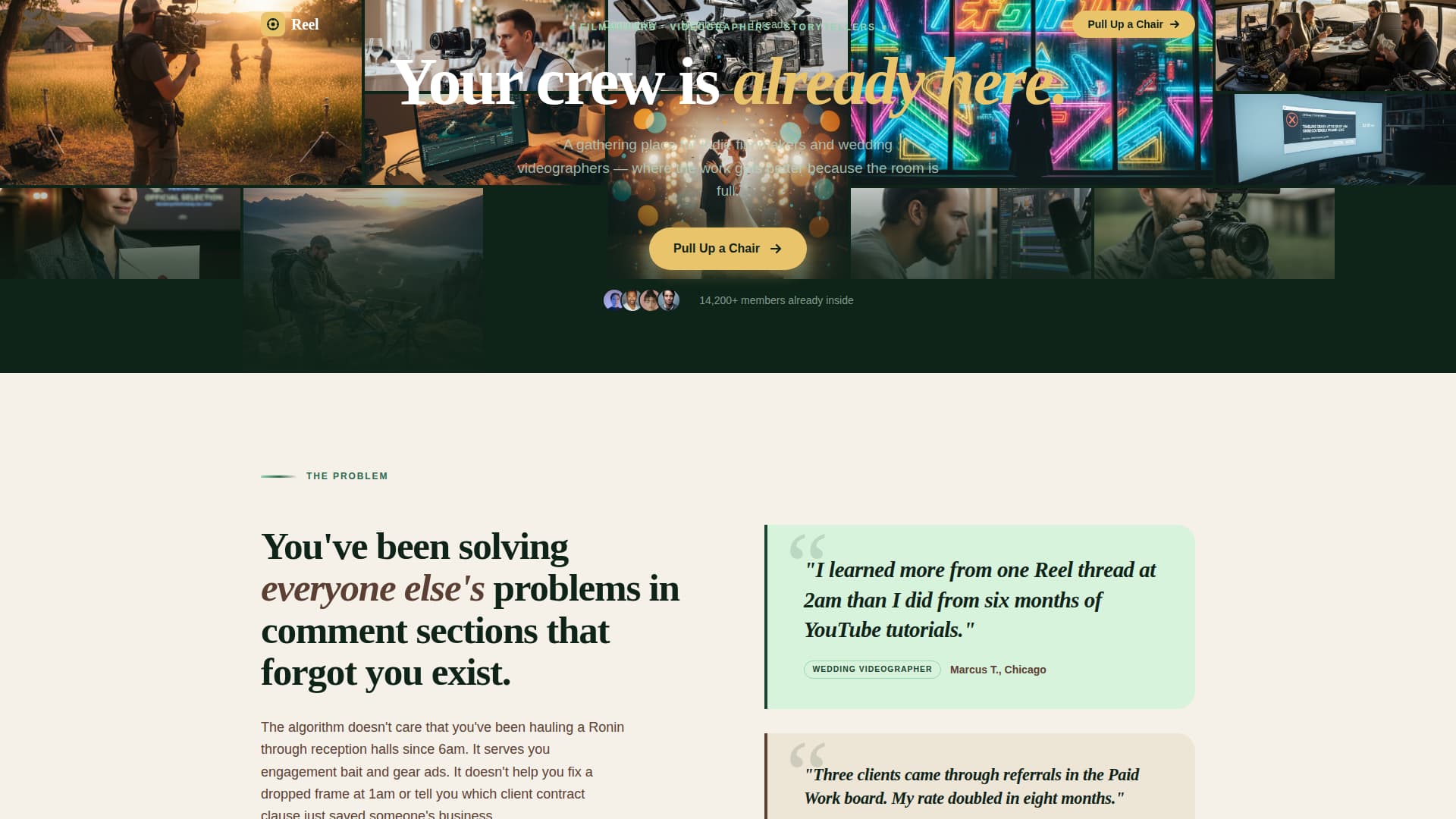 Videographers & Filmmakers Community Advanced Reviews Website Template