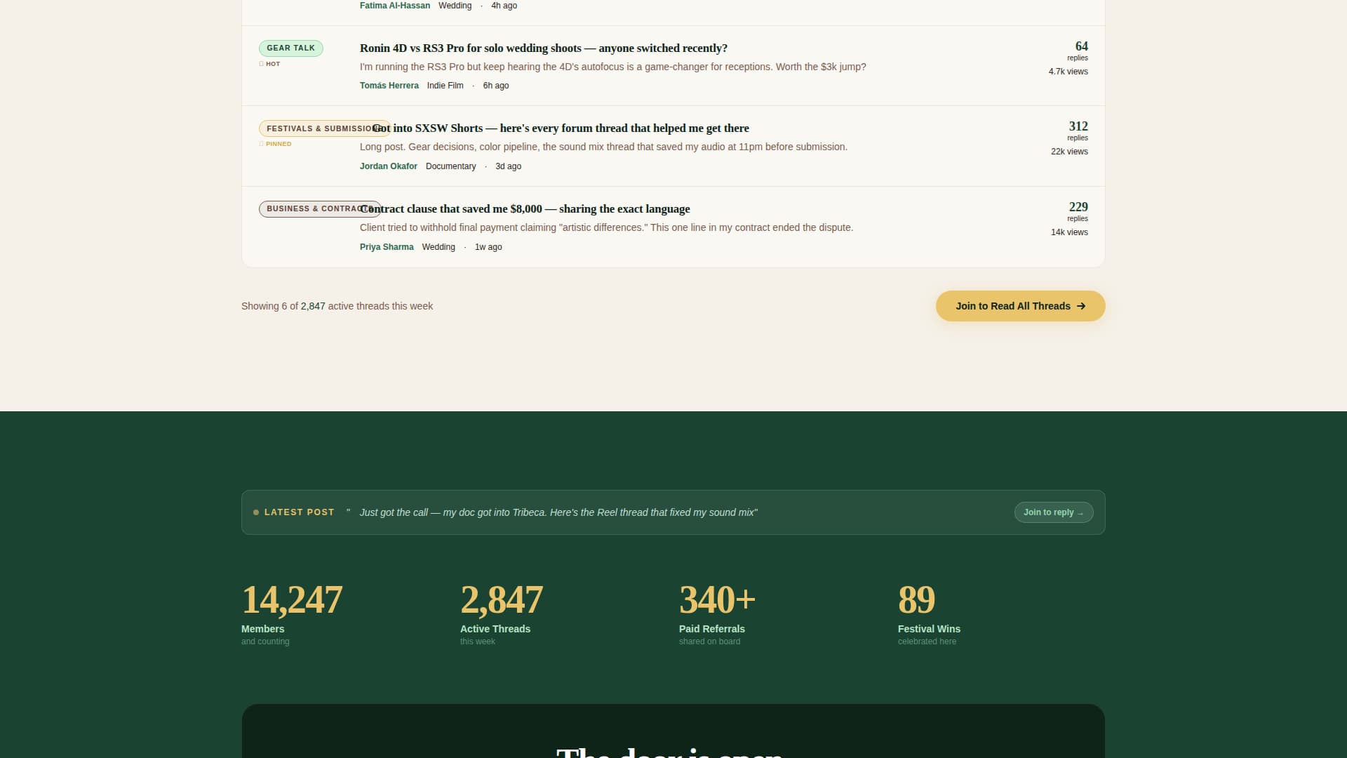 Videographers & Filmmakers Community Advanced Reviews Website Template