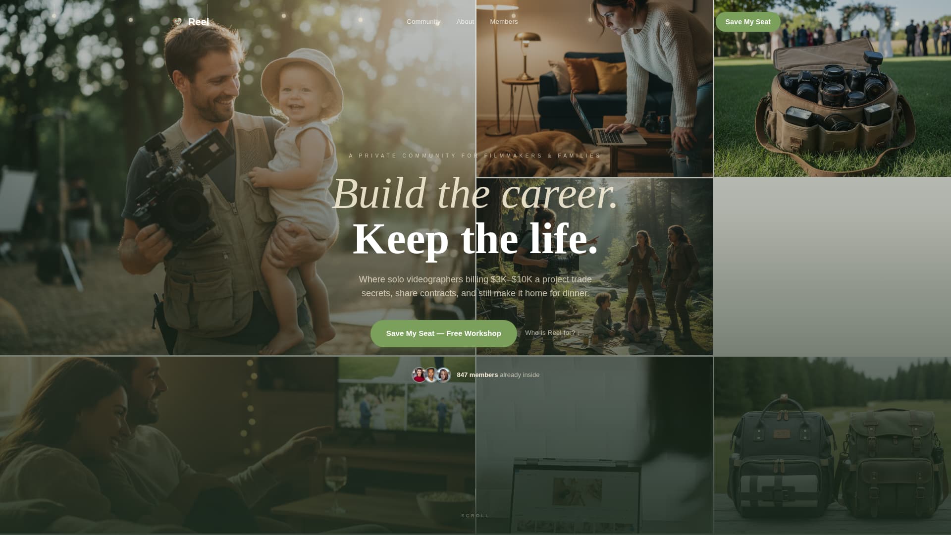 Videographers & Filmmakers Community Professional Website Template