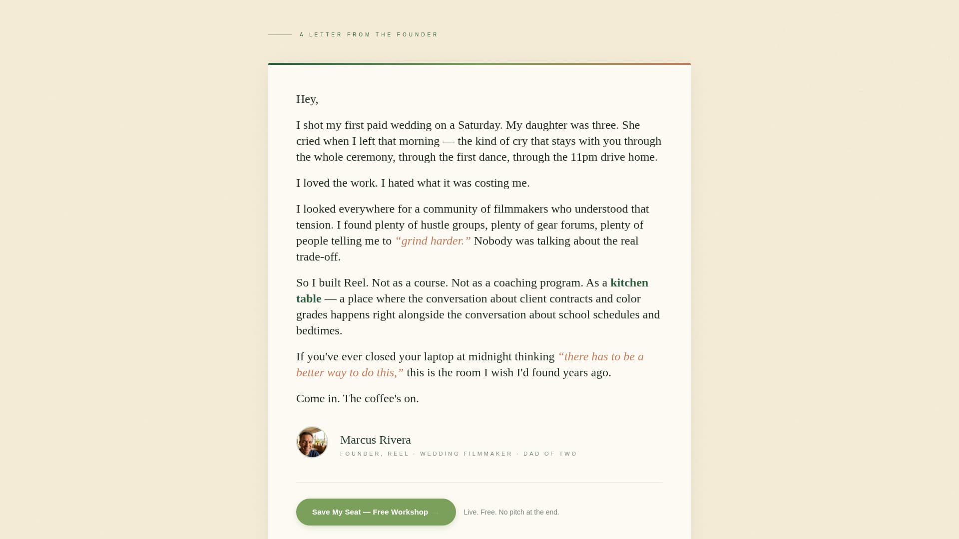 Videographers & Filmmakers Community Professional Website Template