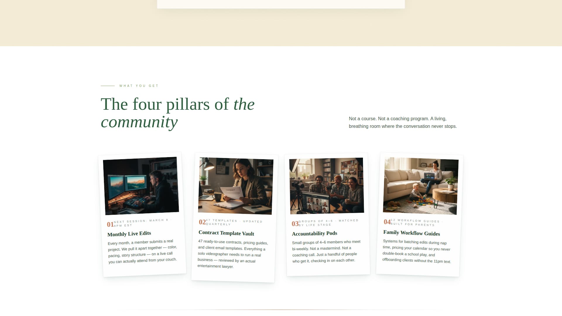 Videographers & Filmmakers Community Professional Website Template