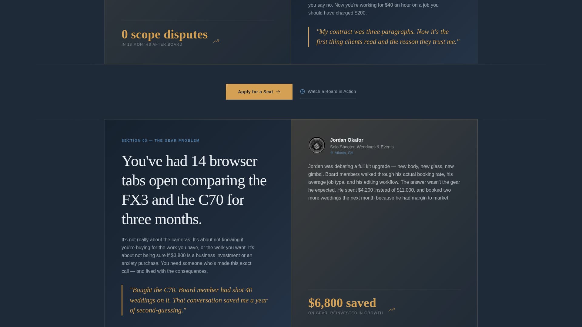 Videographers & Filmmakers Community Professional Website Template