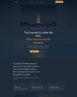 Videographers & Filmmakers Community Professional Website Template