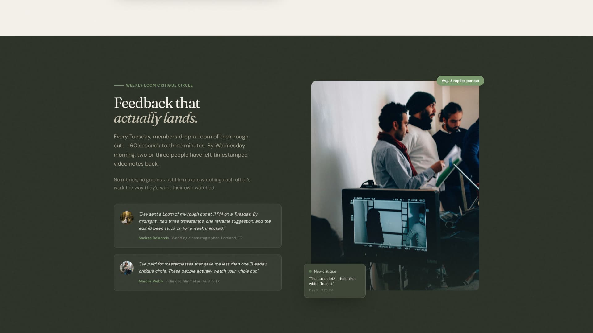 Videographers & Filmmakers Community Pre-Launch Website Template