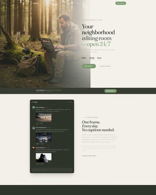 Videographers & Filmmakers Community Pre-Launch Website Template