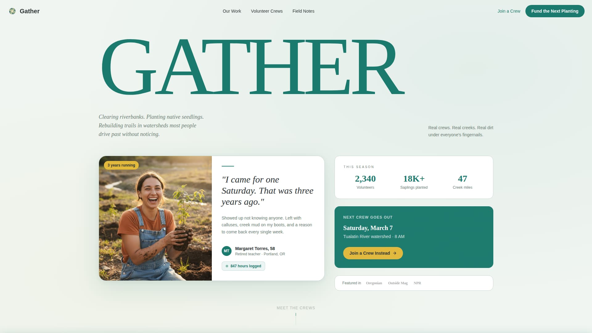 Volunteer & Community Group Careers Website Template