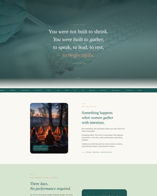 Women's Empowerment Nonprofit Professional Website Template