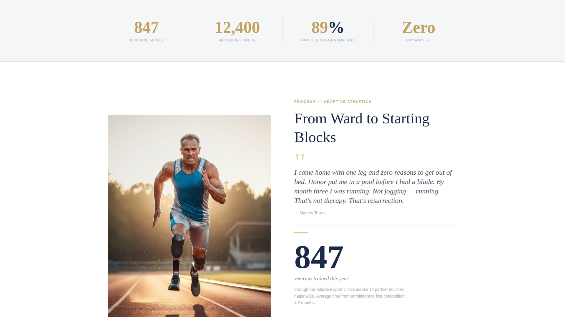 Veteran & Military Support Professional Website Template